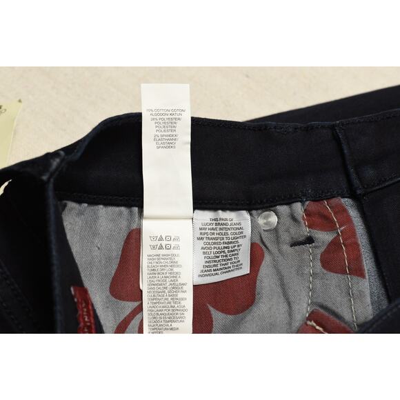 NEW Lucky Brand Charlie Super Skinny Jeans Denim Dark Wash Size 10/30 - Picture 8 of 8